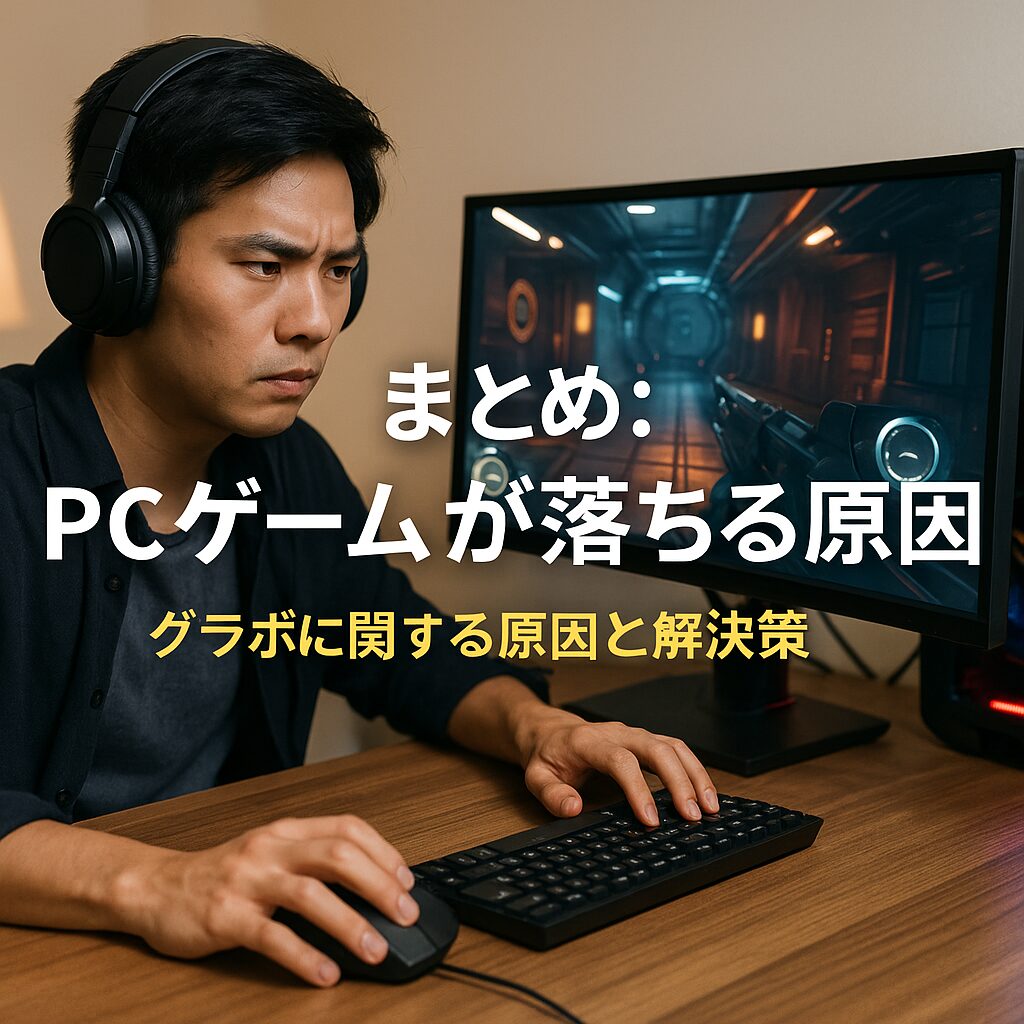 まとめ：PCゲームが落ちる原因-グラボに関する原因と解決策
