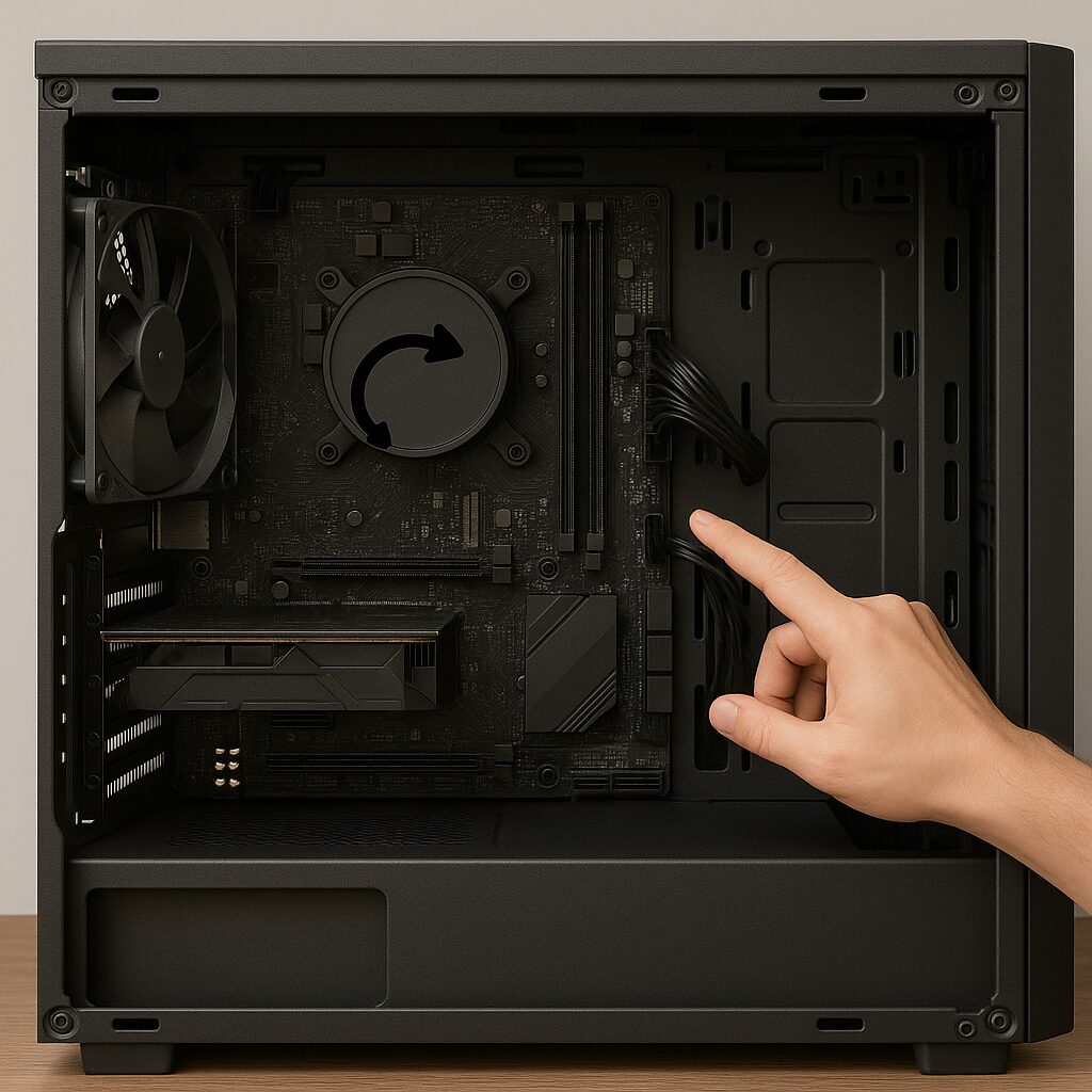 PCファンの逆回転の活用シーンと注意点