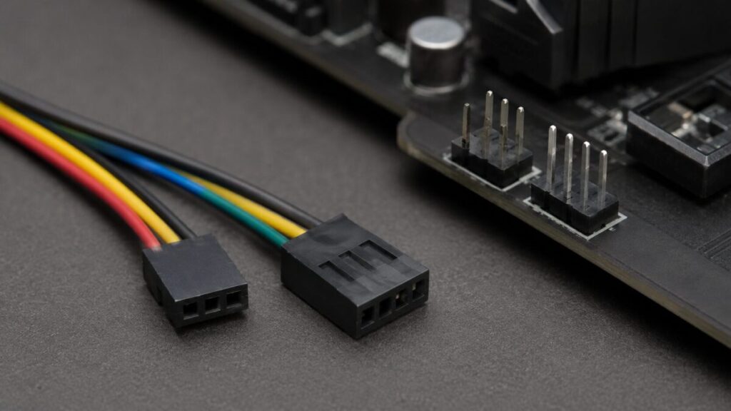 3ピンと4ピンのPCファンコネクタとマザーボード端子の違い
