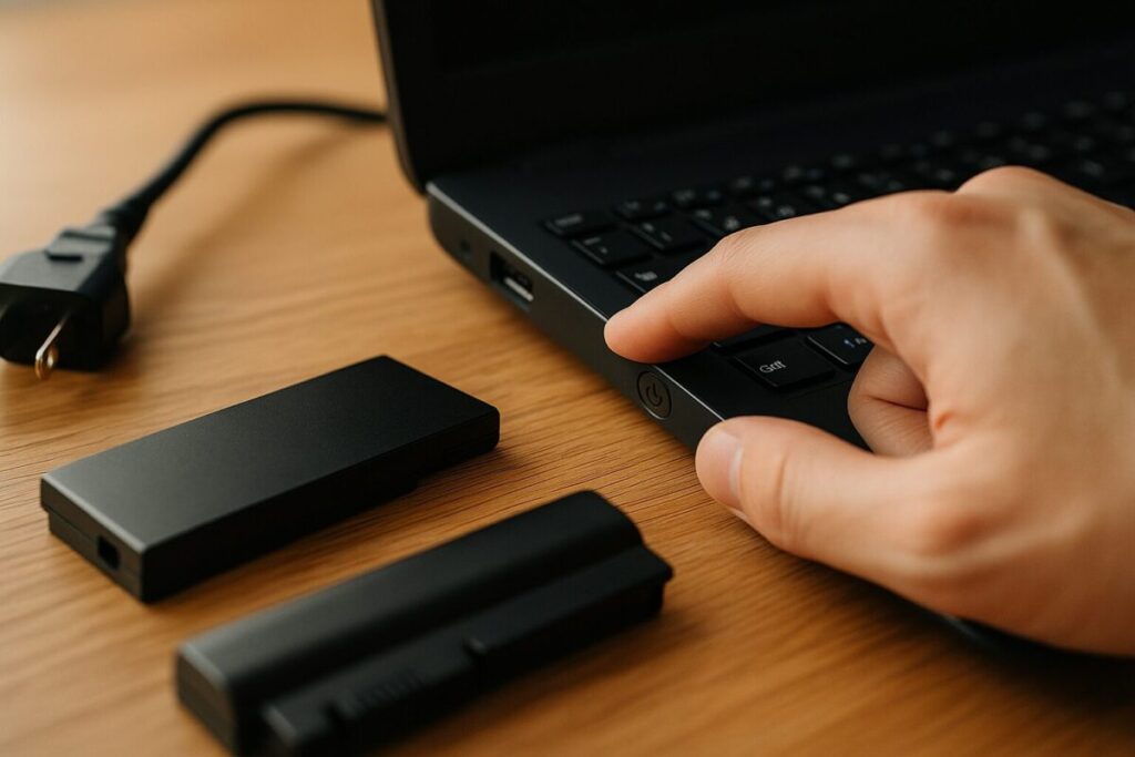 パソコンの放電のやり方は