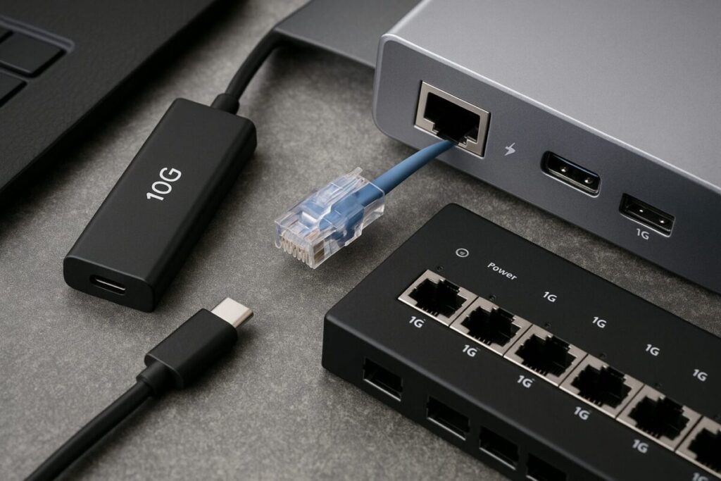PCとLANの10Gポート導入手順
