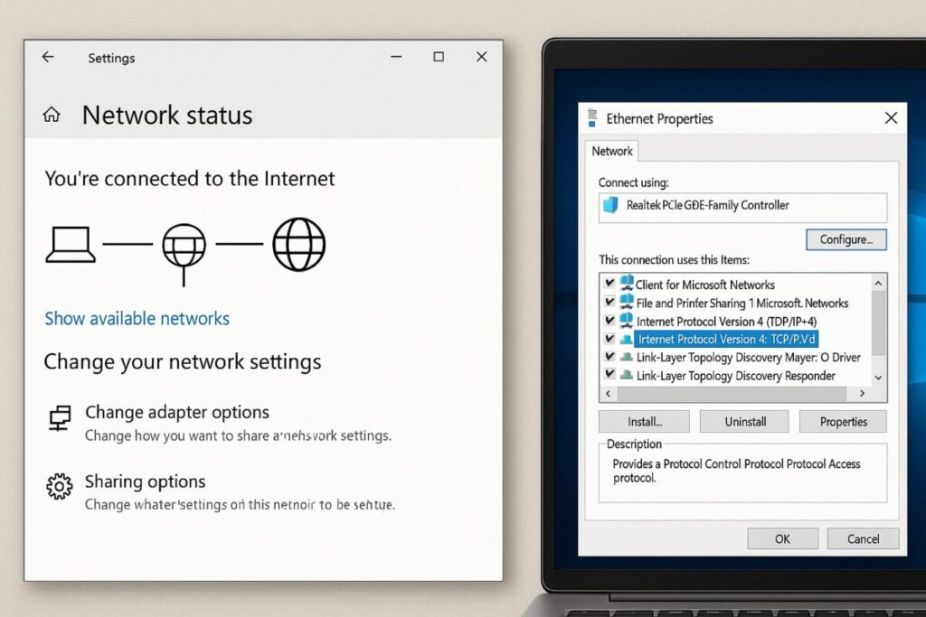 windows10で2台接続手順