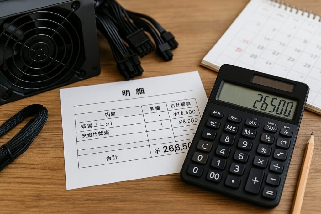 交換料金と交換時期