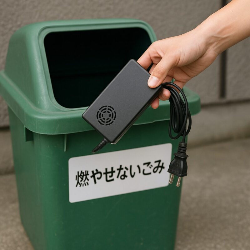 ACアダプターは燃えないゴミか