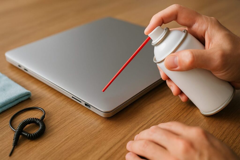ノートPCの分解しないファン掃除