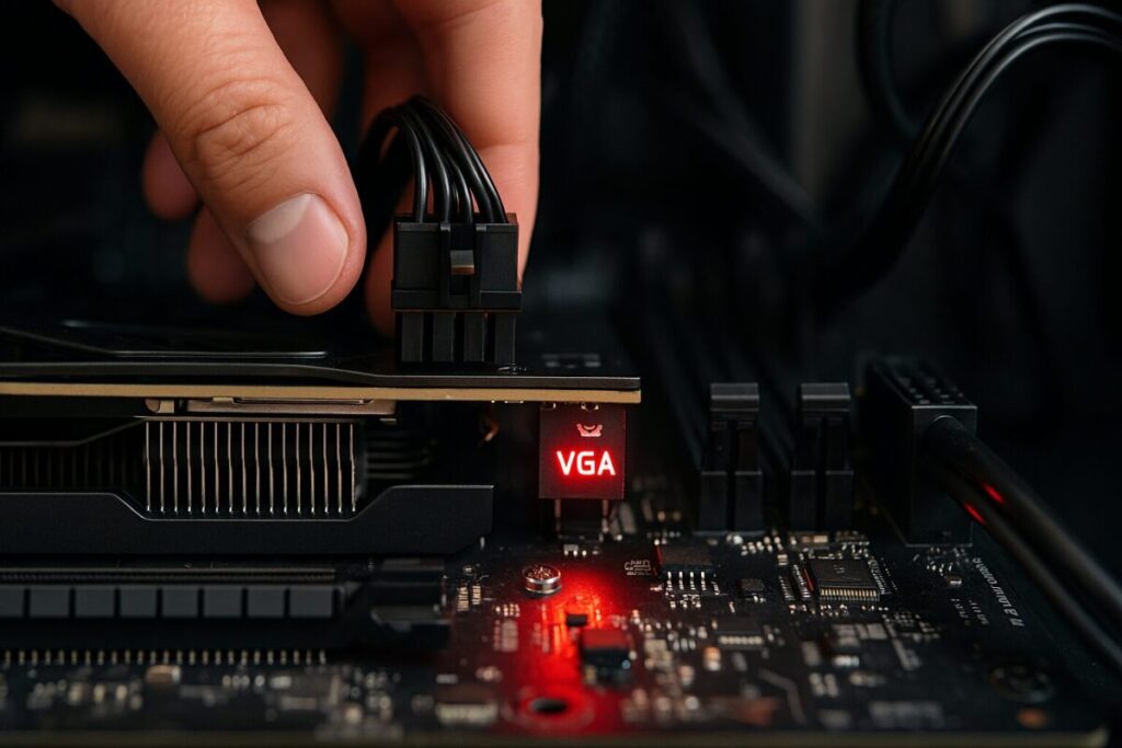 VGAランプ点灯とVGA LED点灯原因
