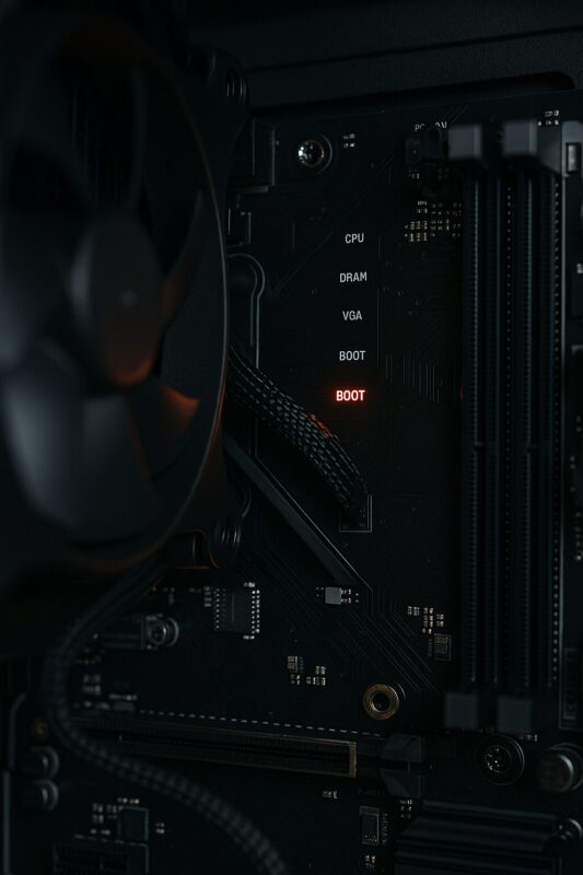 自作pcのbootランプとbootランプの意味