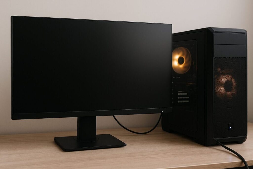 PCの電源はついてるのにモニターに映らないのはなぜか？