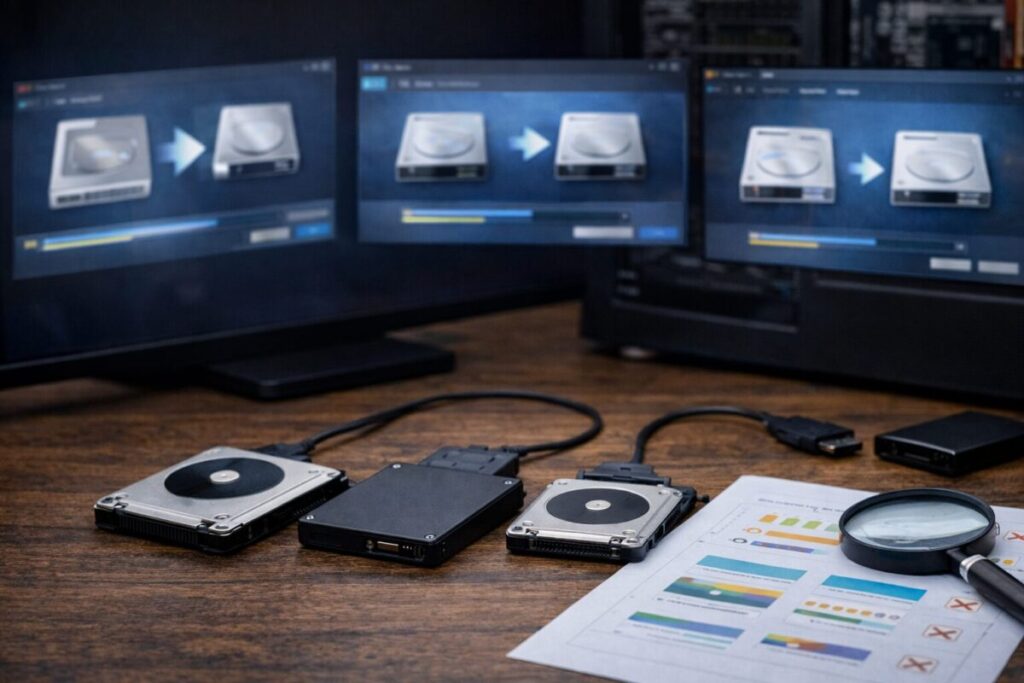 PCクローンに使えるソフトの機能比較