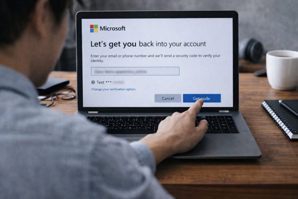 Microsoftアカウントのパスワードを忘れた