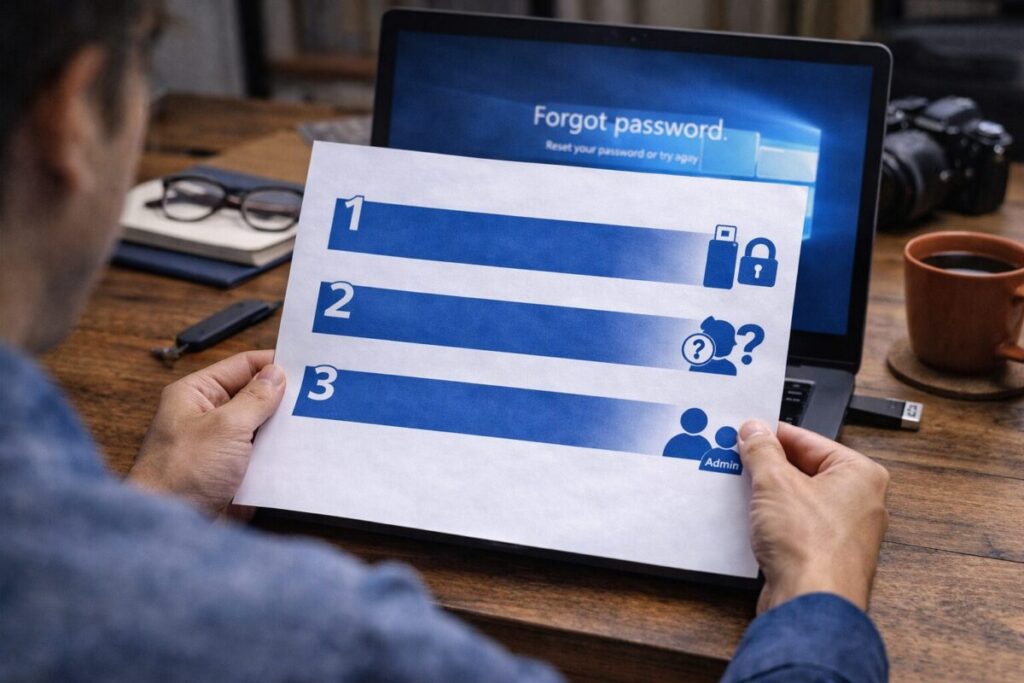 Windows10パソコンのパスワードを忘れた