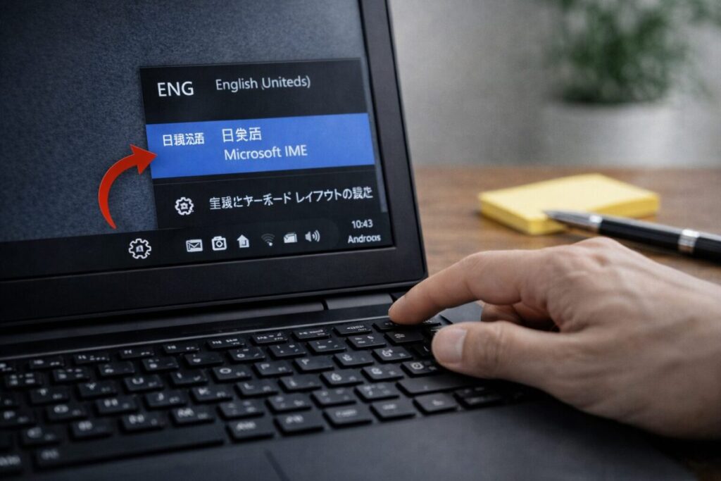 パソコンで日本語入力できない時の確認