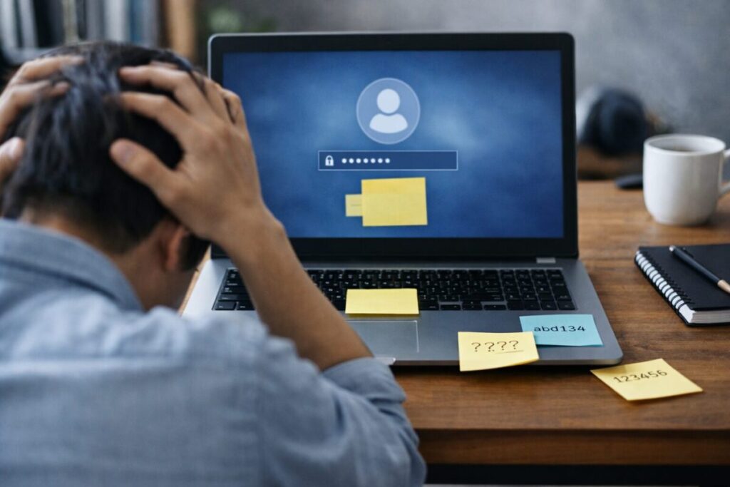 パソコンのパスワードを忘れた原因