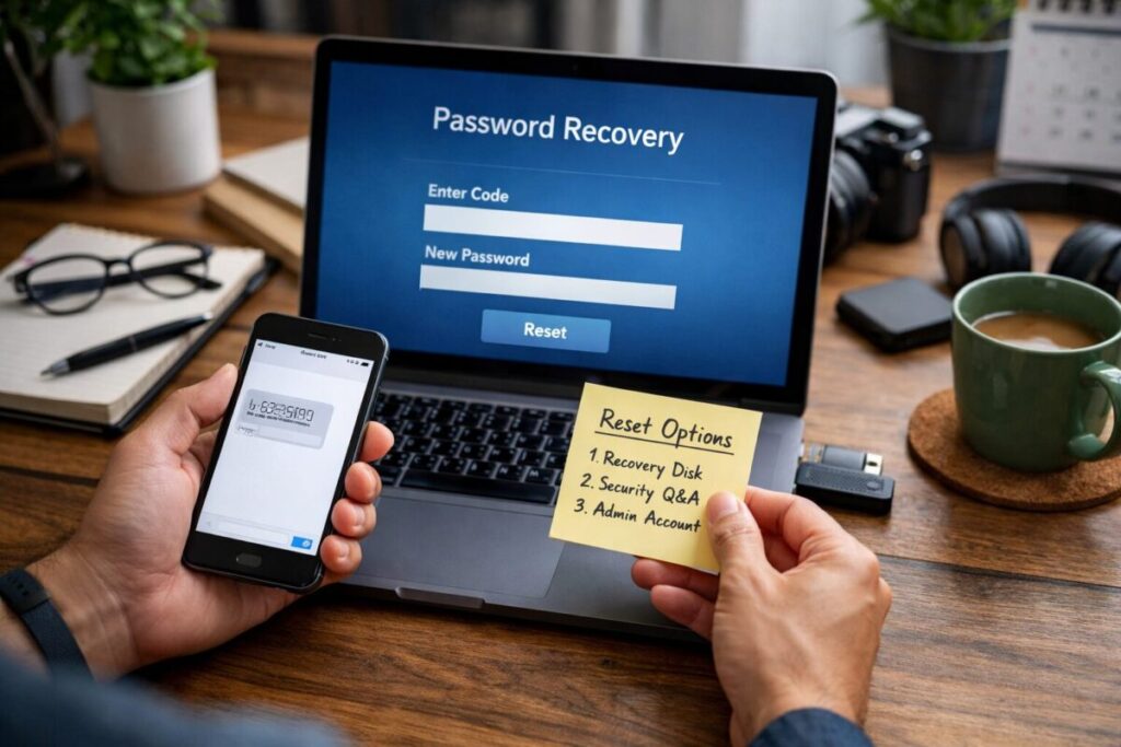 パソコンのパスワードを忘れた場合の復旧方法
