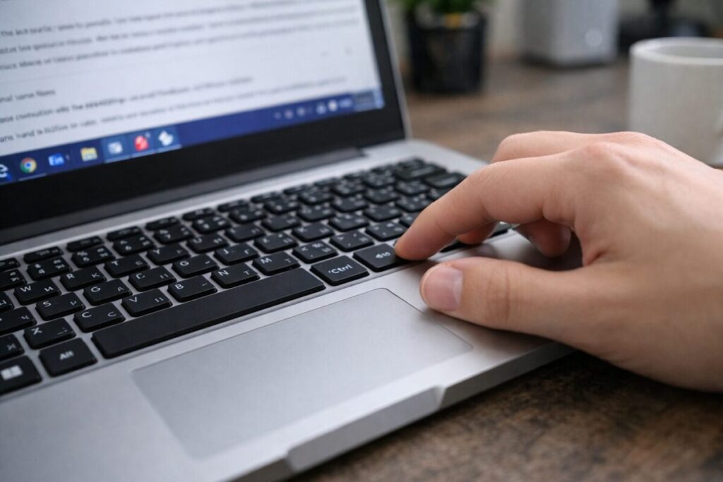 パソコン画面縮小のショートカット操作