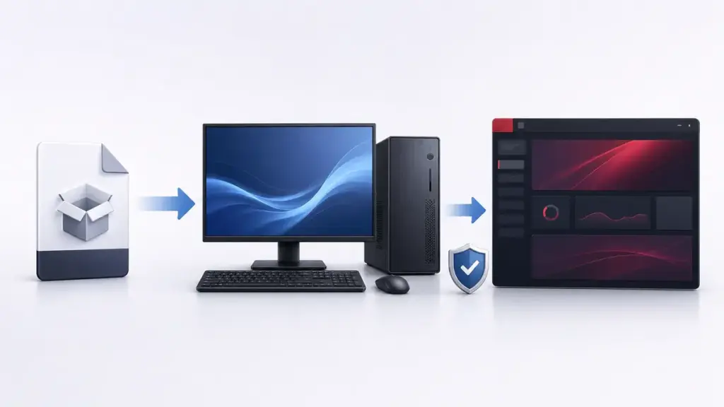 AMD Softwareとグラフィックスドライバーを安全に再導入するイメージ