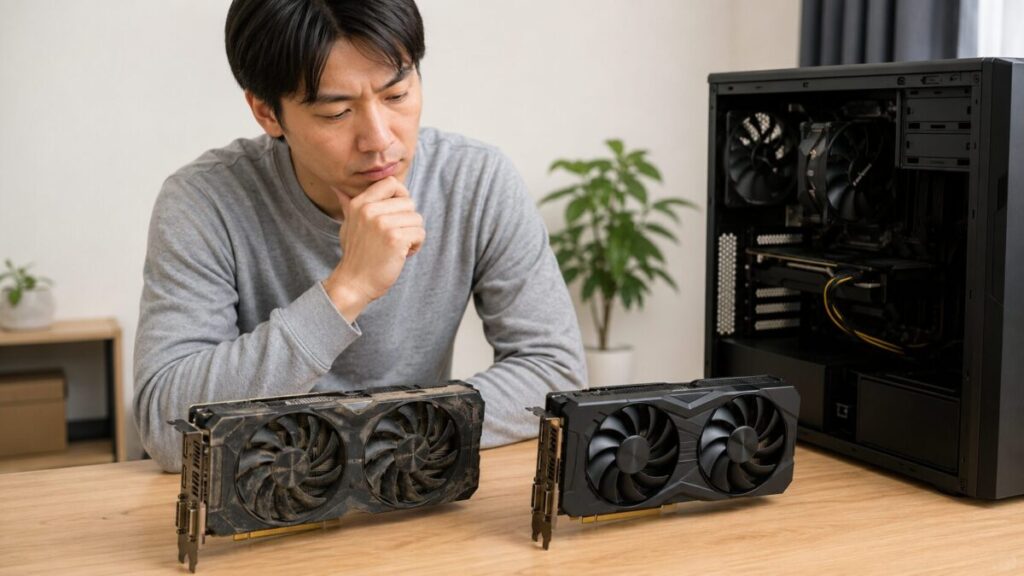 古いグラボと新しいグラボを比較して買い替えを検討する